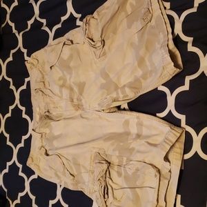 Camo cargo shorts